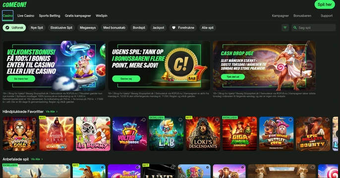ComeOn Casino Bonus